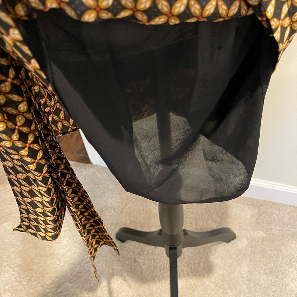NWT mink pink black and gold mini skirt - Picture 2 of 4